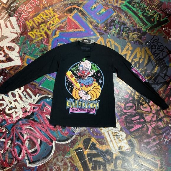 Killer Klowns From Outer Space Long Sleeve Graphic Tee by Spencer’s Size Medium - Picture 1 of 8